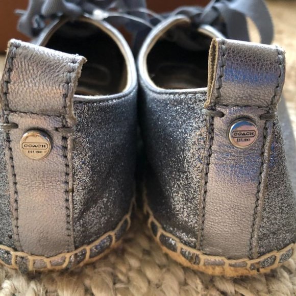 Glitter Espadrilles, Size 6.5 B - Picture 2 of 6